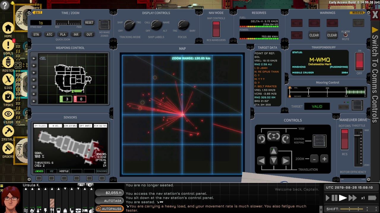 Ostranauts navigation console
