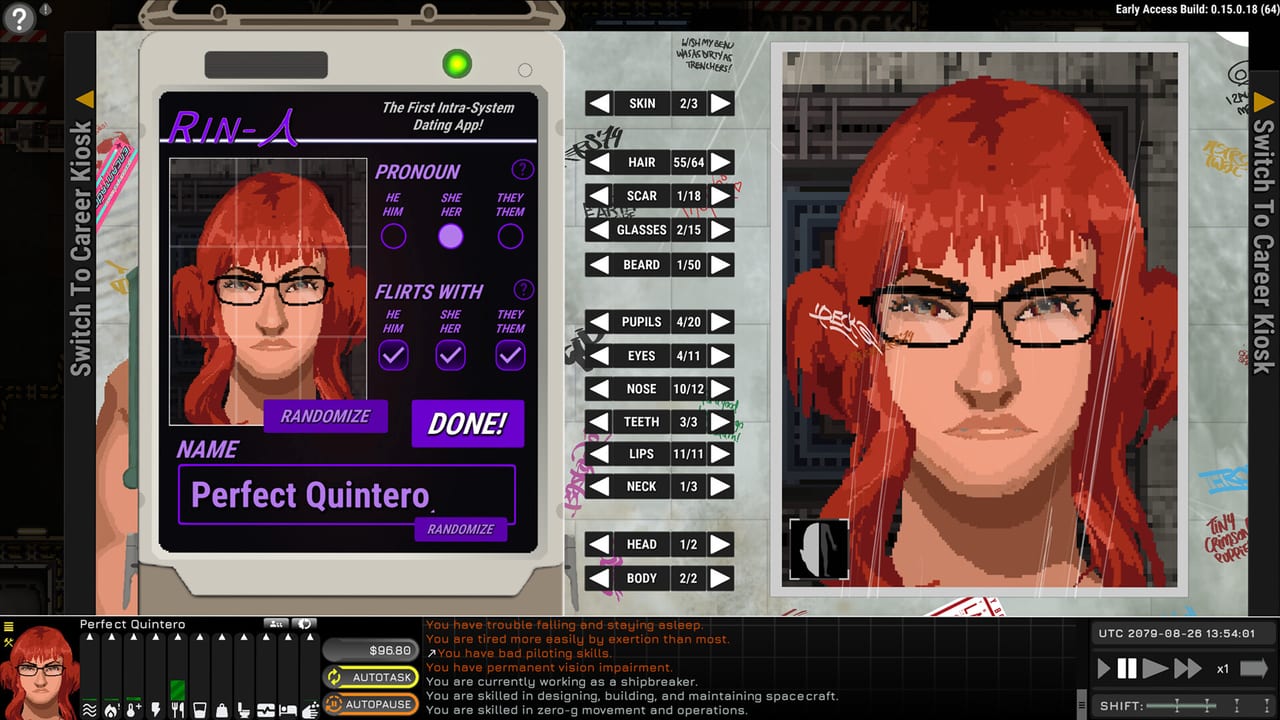 Ostranauts ship systems